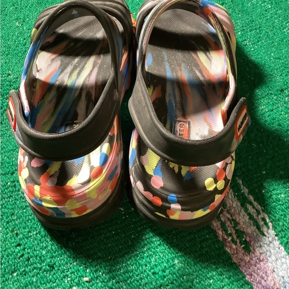 Hunter Adjustable Back Strap EVA Sandals in Black Multi - Women’s Size 7 - Picture 3 of 5